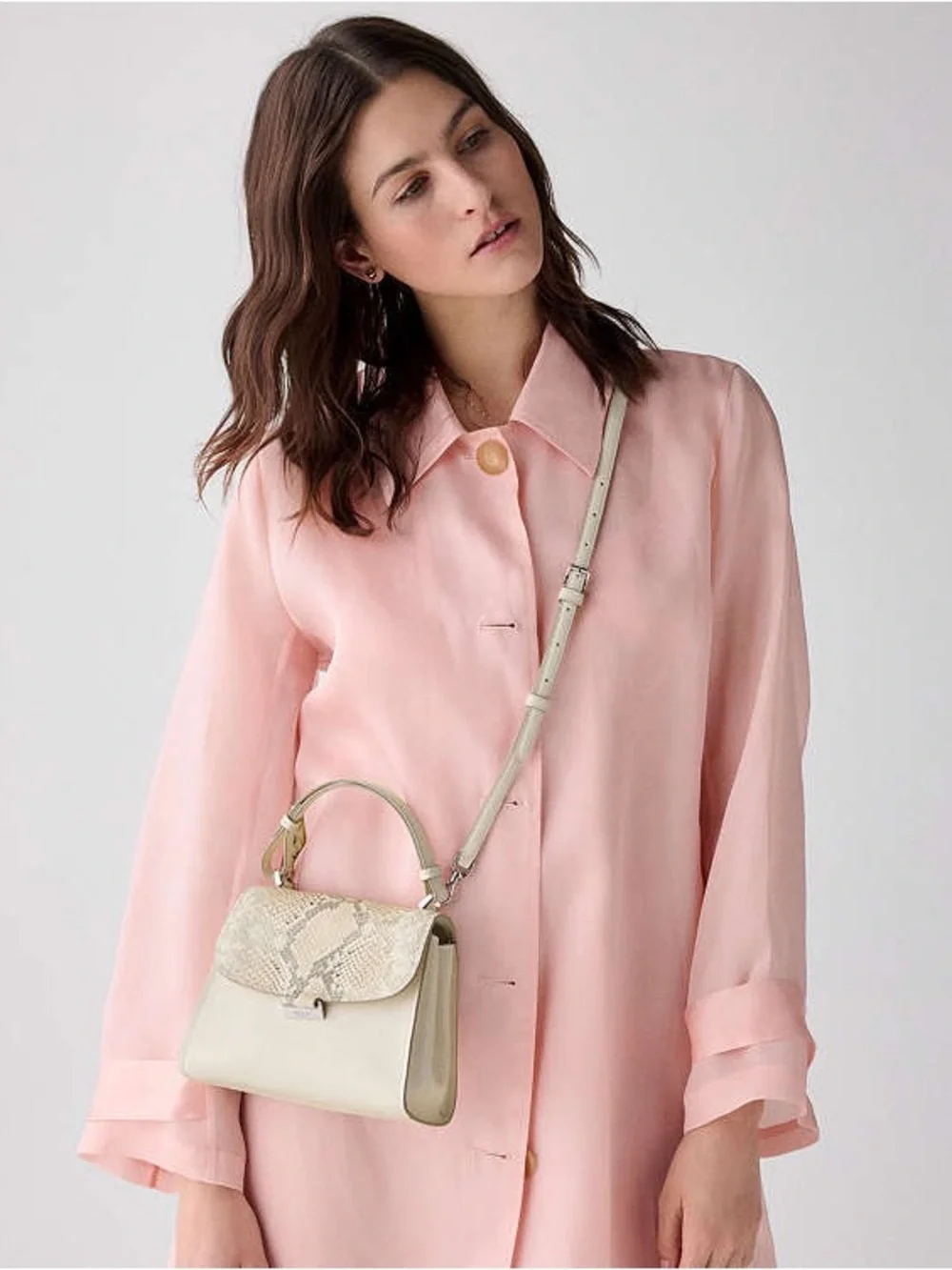 Kate Spade Riley Snake Embossed Small Top Handle Bag